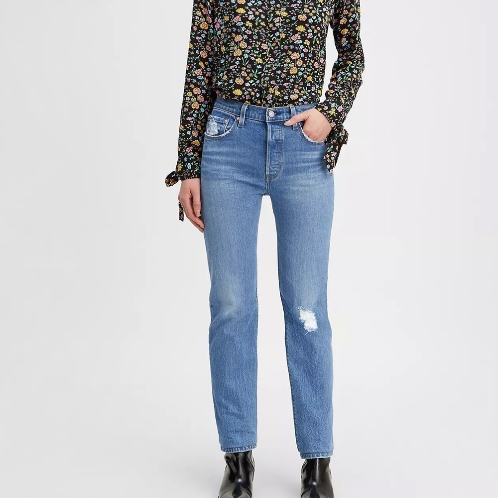 Levi’s 501 organial straight fit button fly size 28 L30